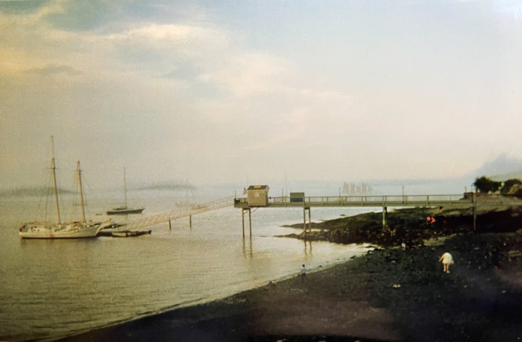 girl dock water boat