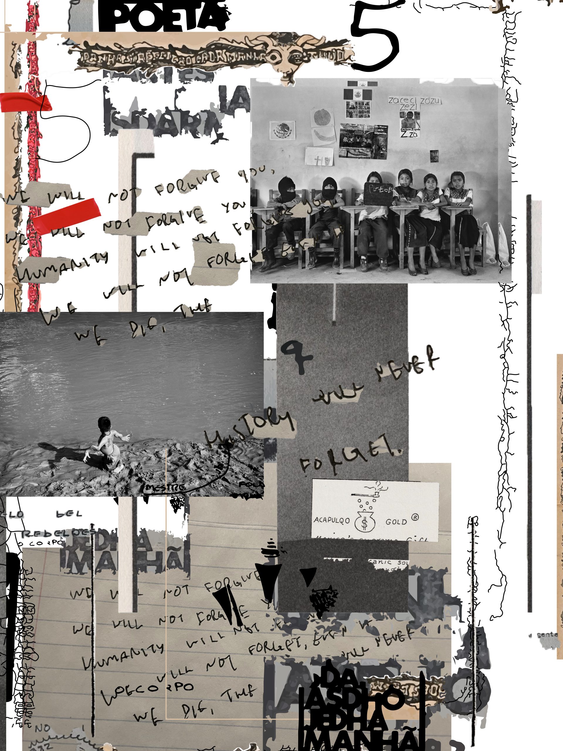 collage text tan black grey photos numbers