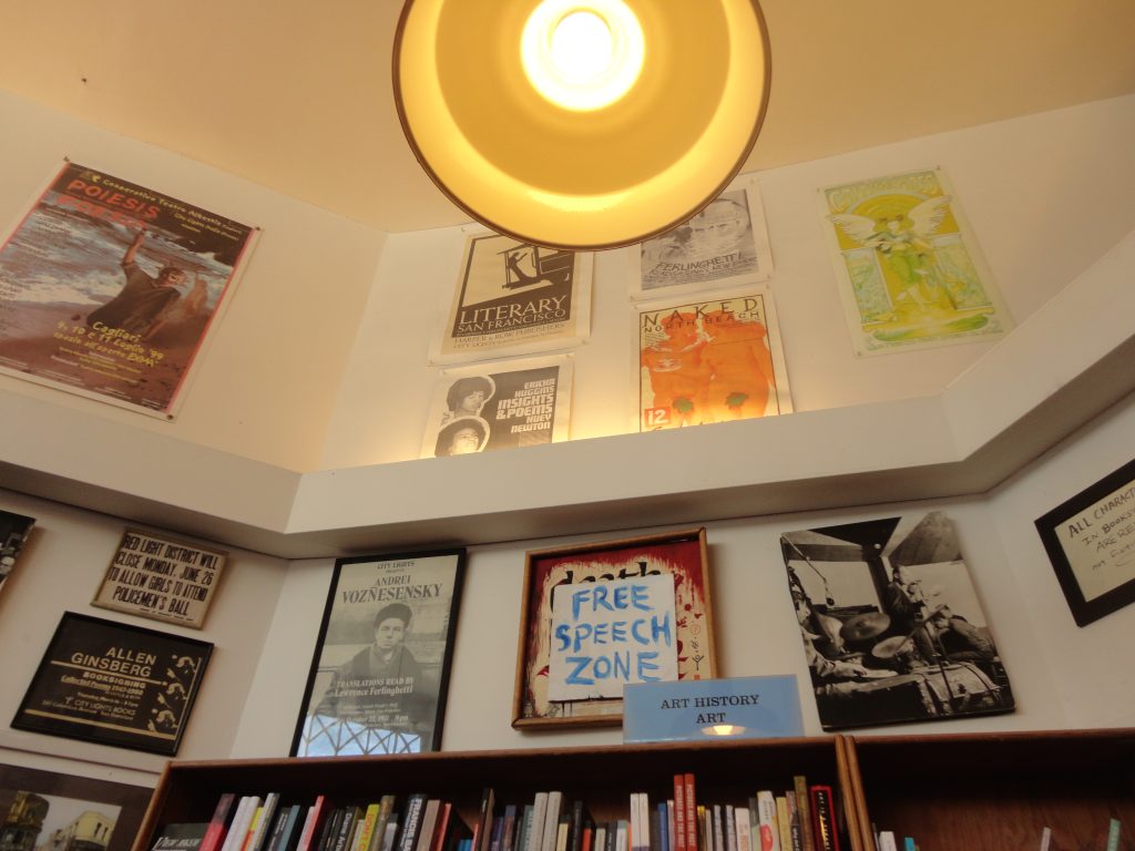 bookstore posters wall