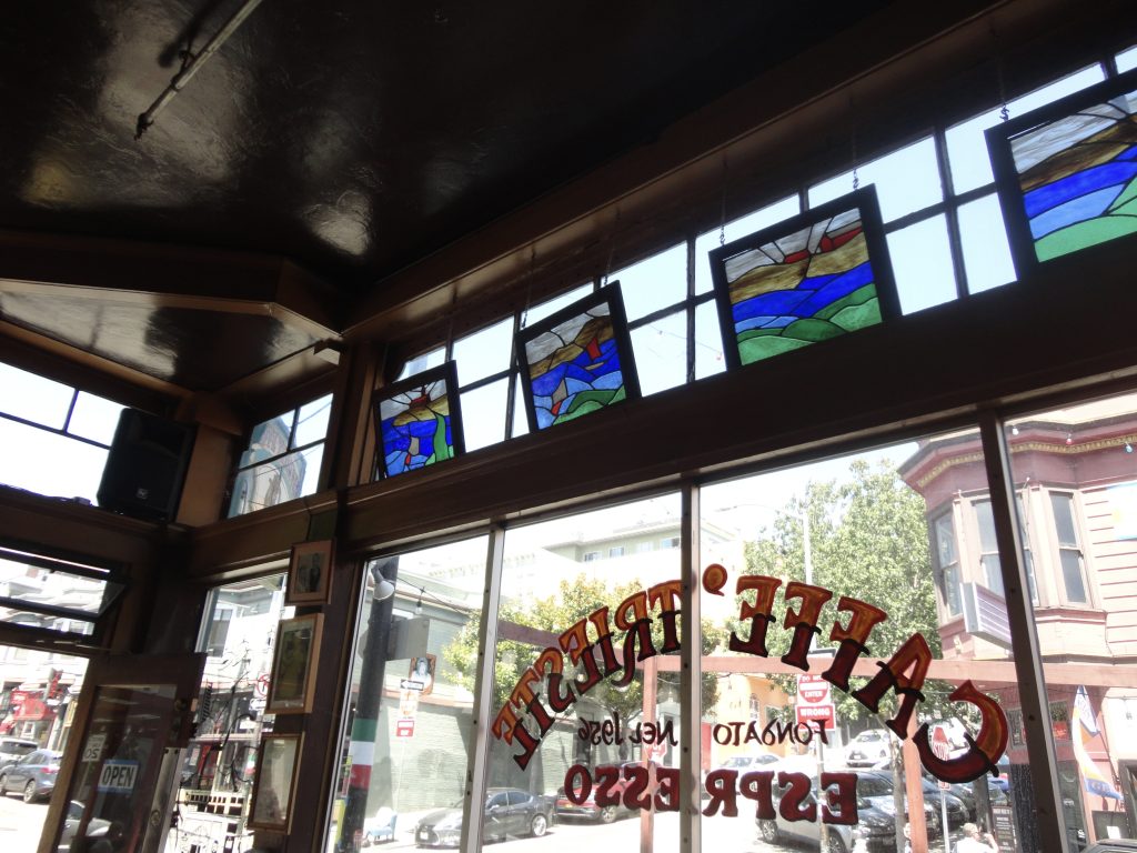 cafe window glass text